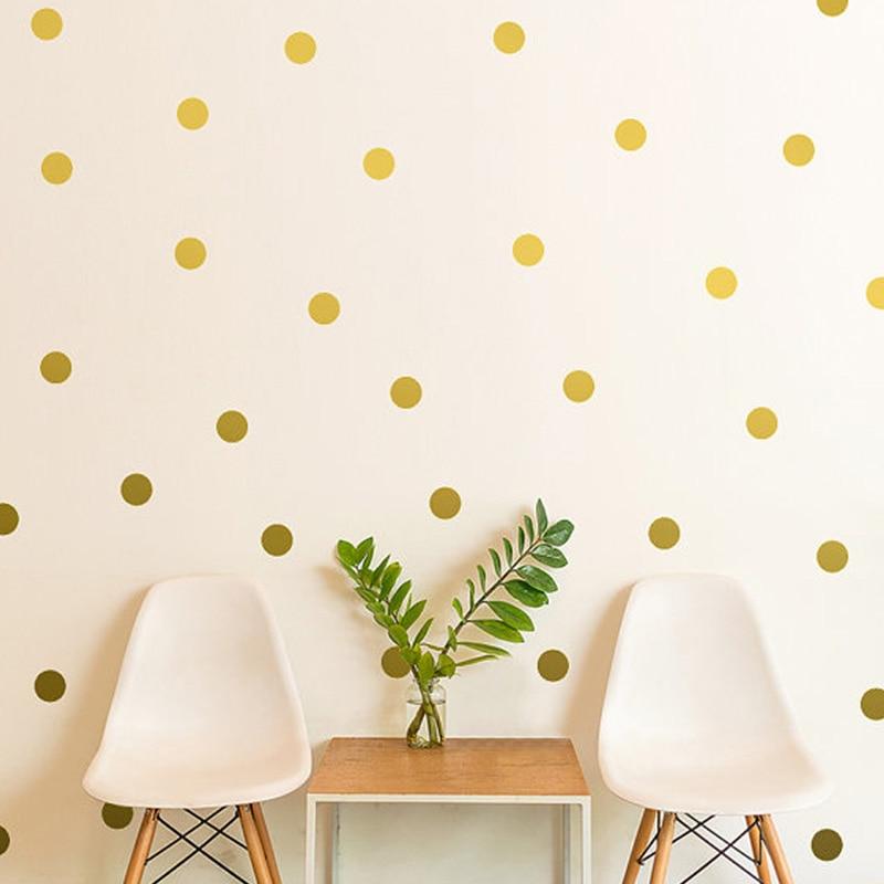 Wandsticker Golden Dots - Goldene Punkte